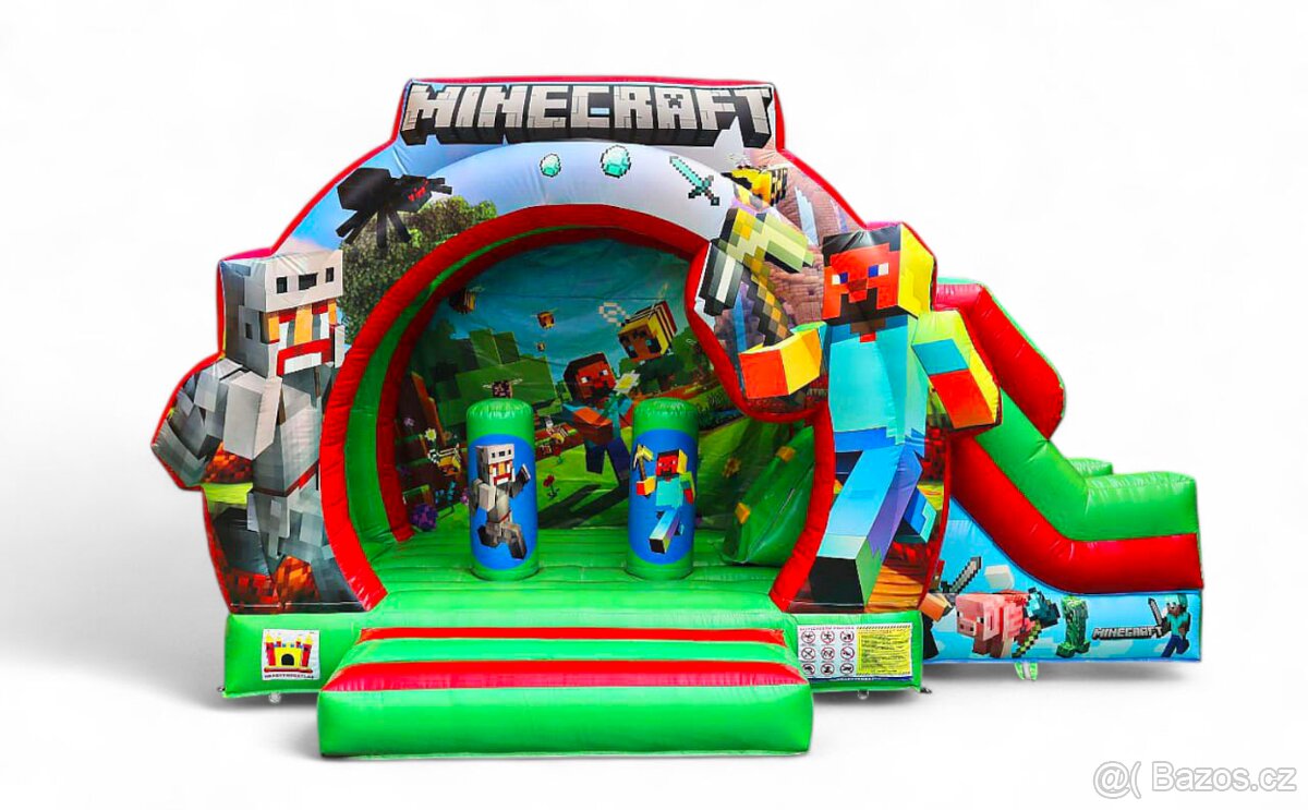 Skákací hrad Minecraft