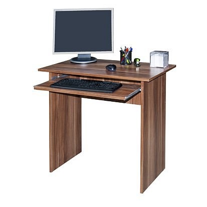 Malý stůl do kanceláře nebo pracovny s výsuvem na klávesnici