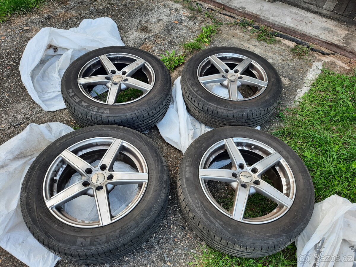 Hliníkové ráfky a letní pneumatiky značky NEXEN 215/60R17