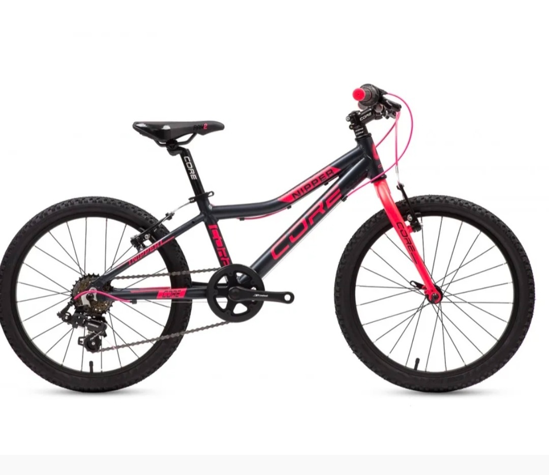 Dětské kolo Core Nipper 20", černý mat s růžovou , 8.2kg