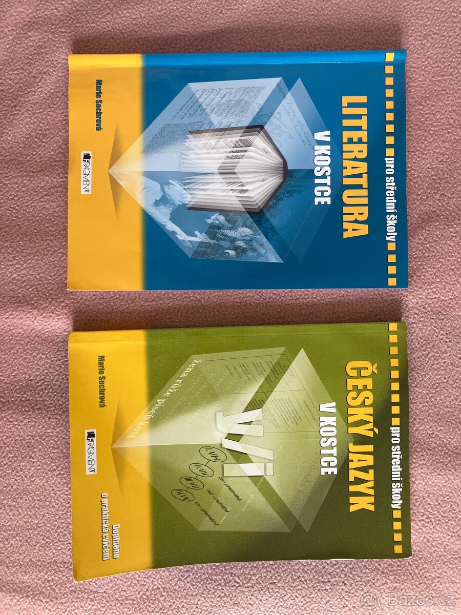 Prodám učebnice Český jazyk v kostce a Literatura v kostce