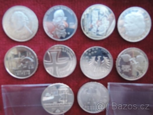 mince 10 euro, katalogy na mince, sady mincí ap.