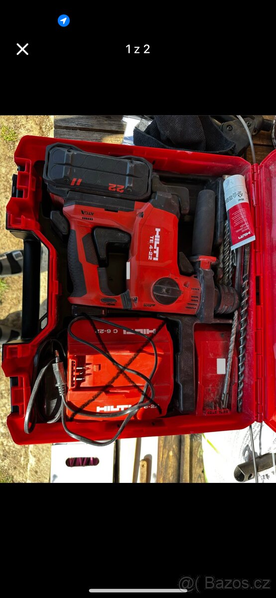 Hilti Nuron TE 4-22 + Nuron baterie 8Ah 22-170 + kufr