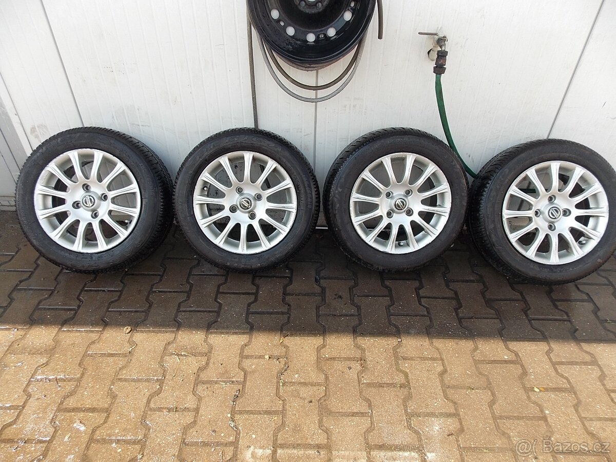 15" alu Nissan + letní pneu 185/65 R15 88T