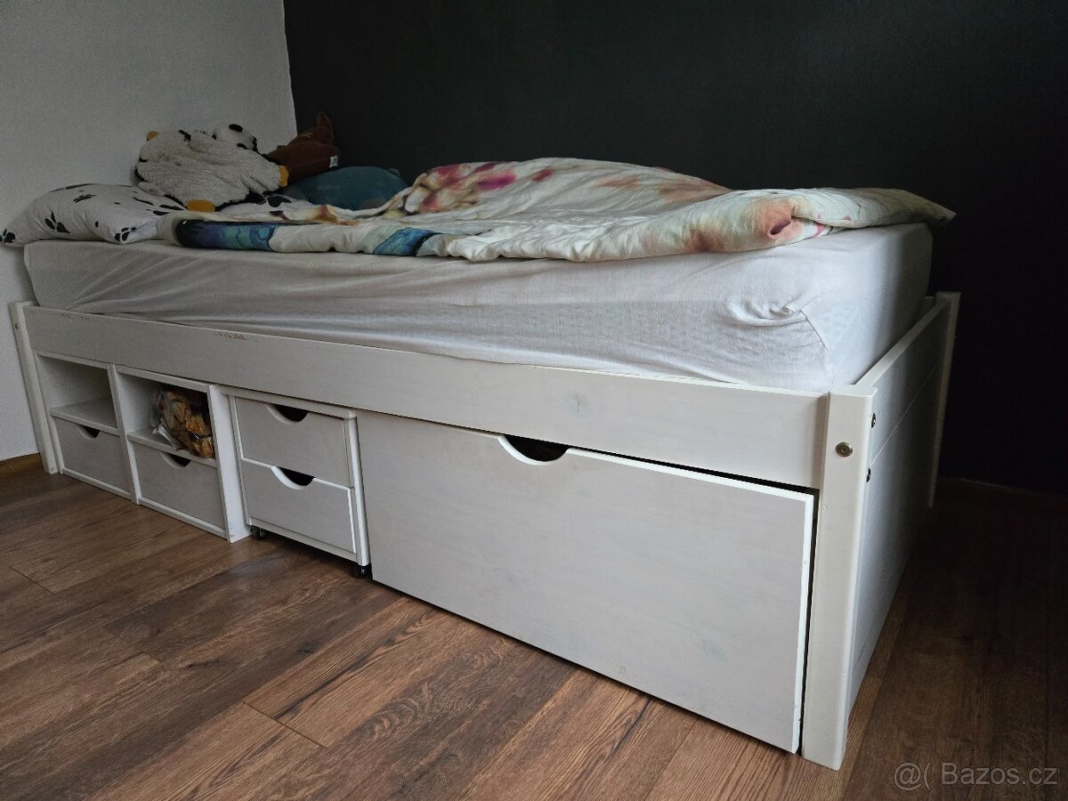 Masivní borovice jednolůžko 90x200