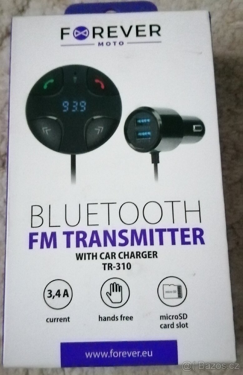 Handsfree do auta / transmiter > bezdrátové rychlé nabíjení