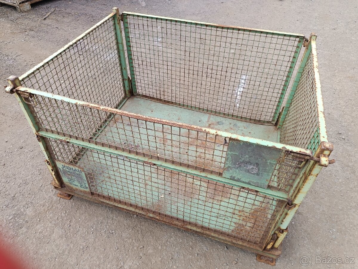 Skládací bedny, gitterbox, na dřevo, brambory, 150x100x115