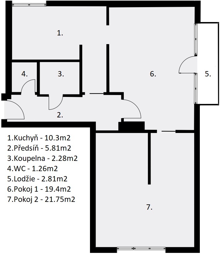 Prodej bytu 2+1 Poděbrady