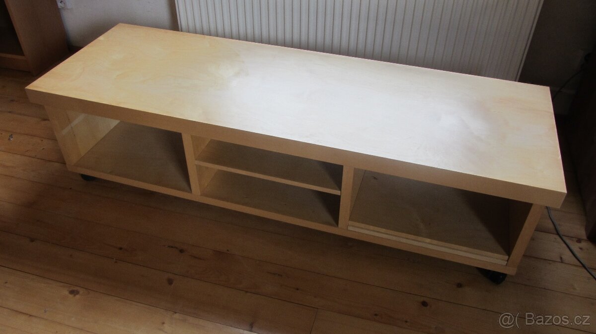 TV Stolek Ikea Oppli bříza 150x50x50, zachovalý