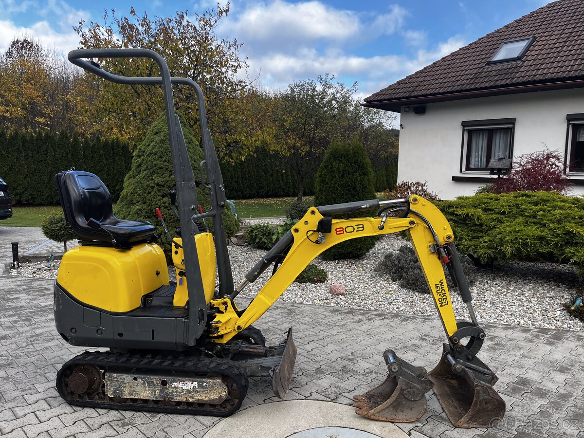 Minibagr Wacker Neuson 803 rok výroby 2022