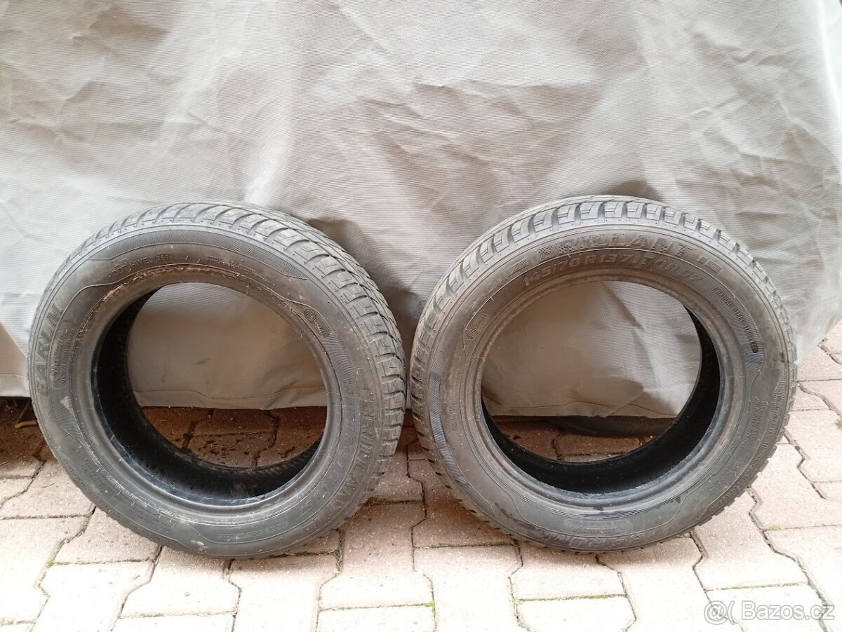 2x pneu Barum Brilant 145/70/13 4 mm