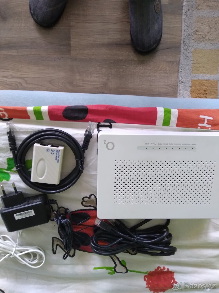 Modem od O2 napojený na pevnou linku
