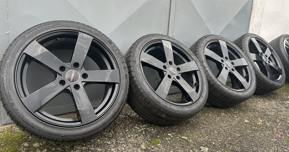 Alu kola R18 5x120 Dezent + zimní pneu 225/40/18 Continental
