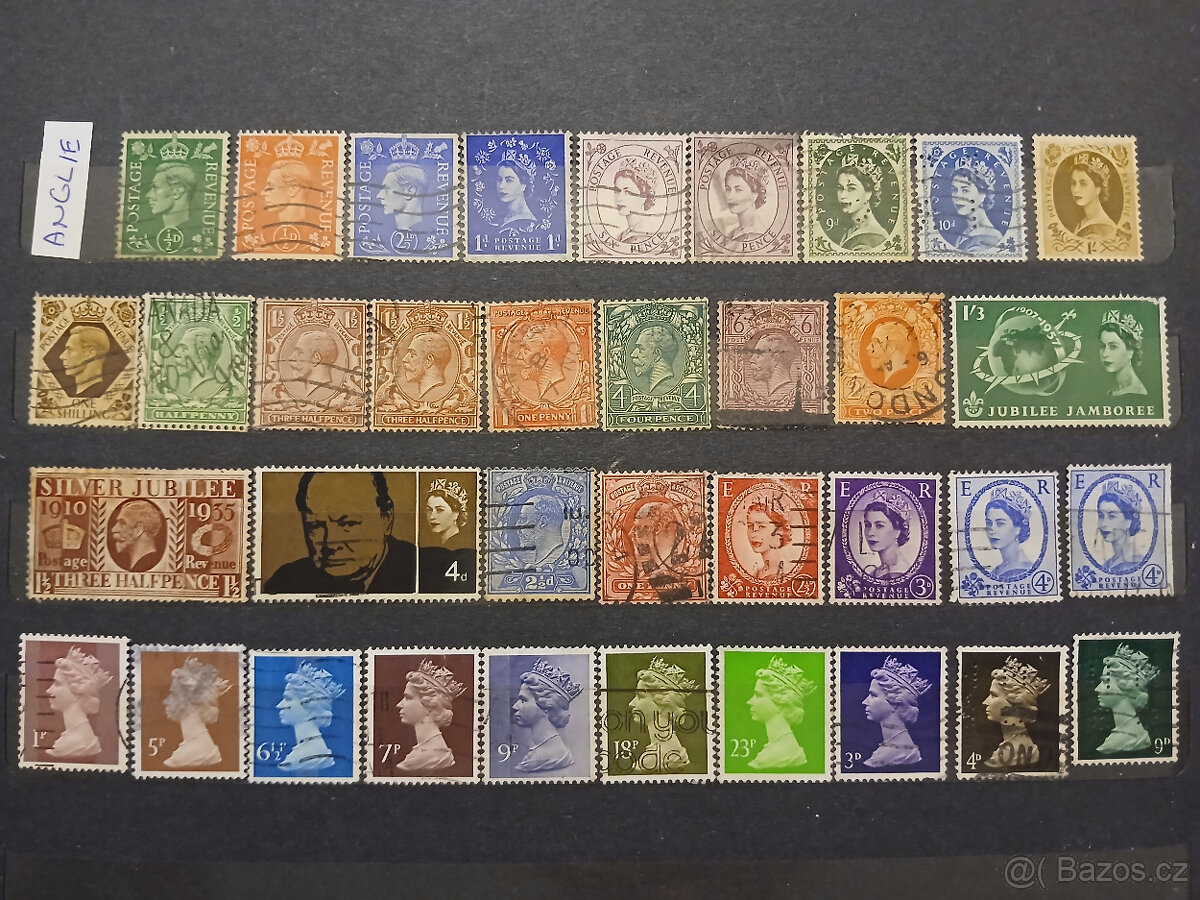 Poštovní známky Anglie