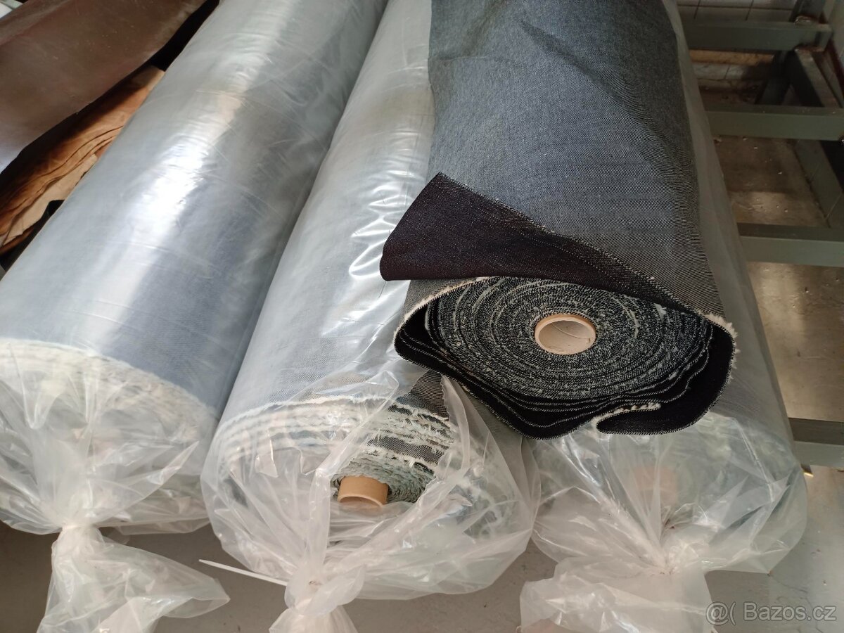 Modrá kvalitní riflovina