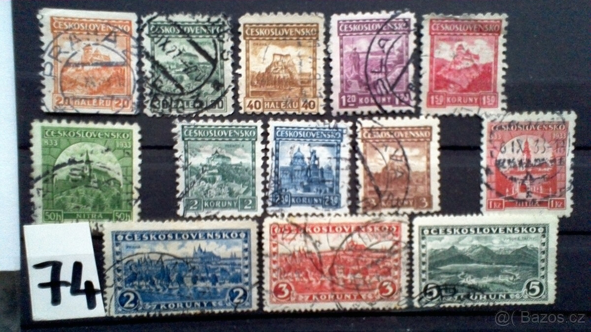 poštovní známkyč.74