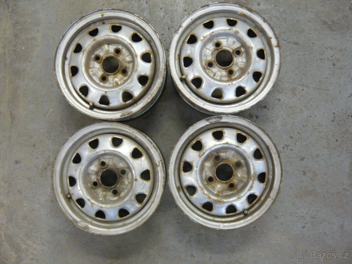 Disky 13"x4,5, 4x100, Kola 13", Plechové disky. -