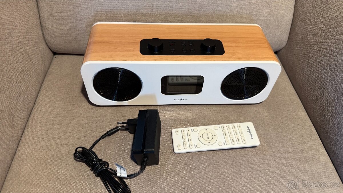 Nedis RDIN2500WT internetové radio, DAB+, FM, BT, hodiny