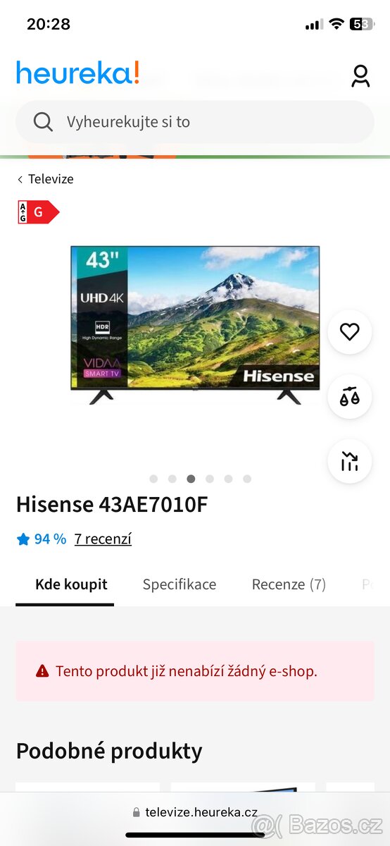 Led TV Hisence 108”