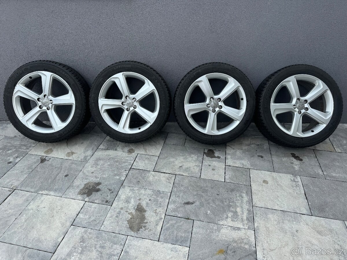 Originální alu kola 5x112 20” Audi Q5 zimni pneu Michelin