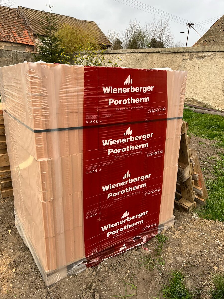 cihla broušená porotherm 380 x 248x 249 mm