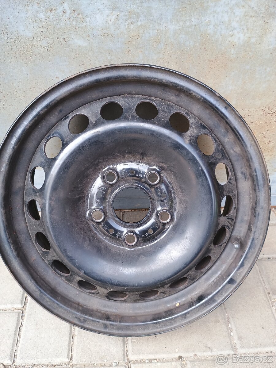 1x originál disky 6Jx15H2 ET43 škoda VW seat