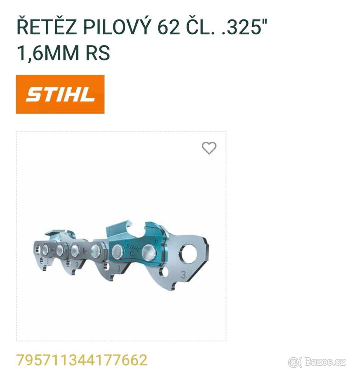 Řetěz stihl 0.325 62cl