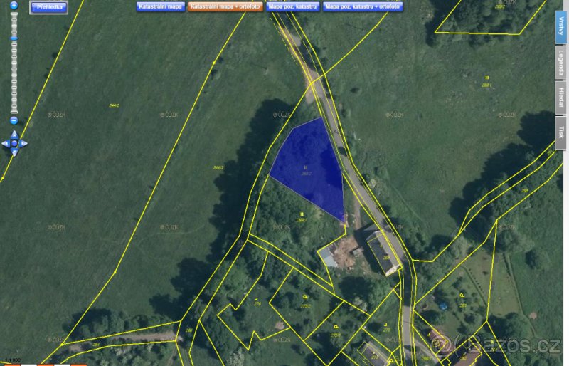 Pozemek Stráž u České Lípy - 1651 m