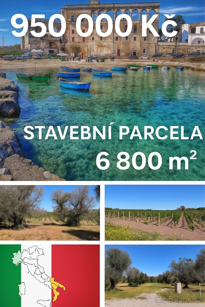 Stavební pozemek 3km od moře