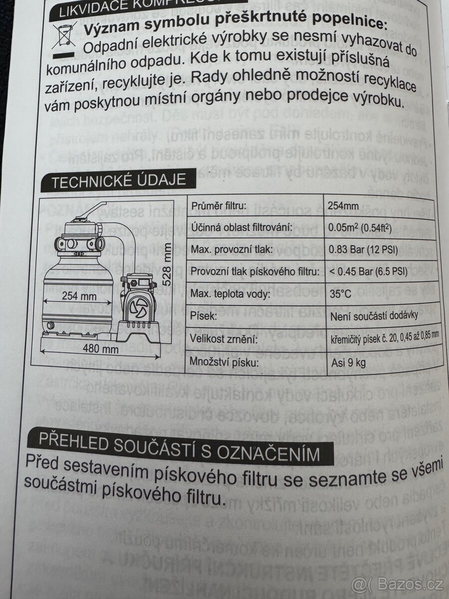 Bazénová kartusova filtrace