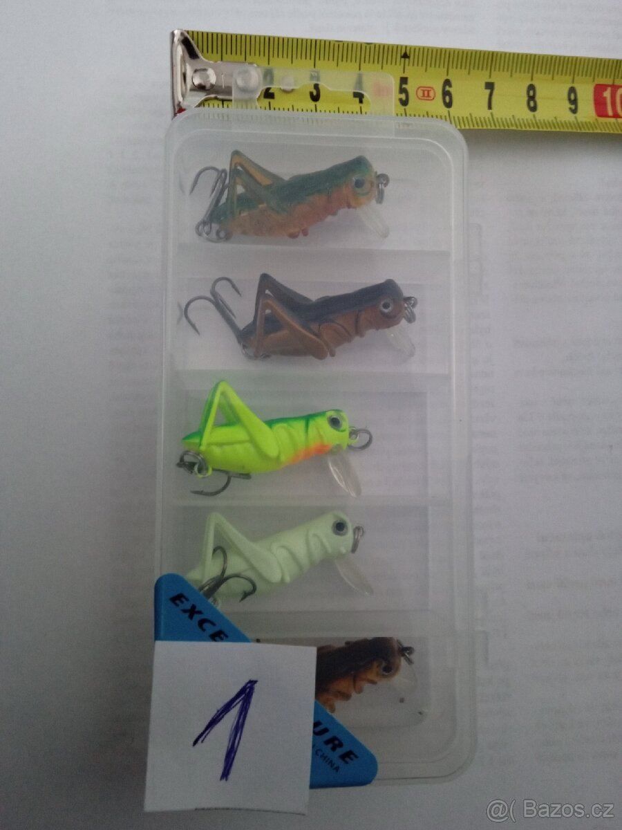 Prodám sadu 5ks NOVÝCH woblerů kobylka
