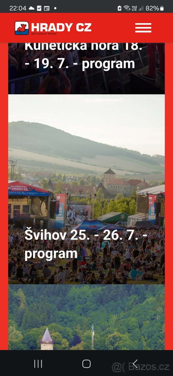Hrady 2025 Švihov