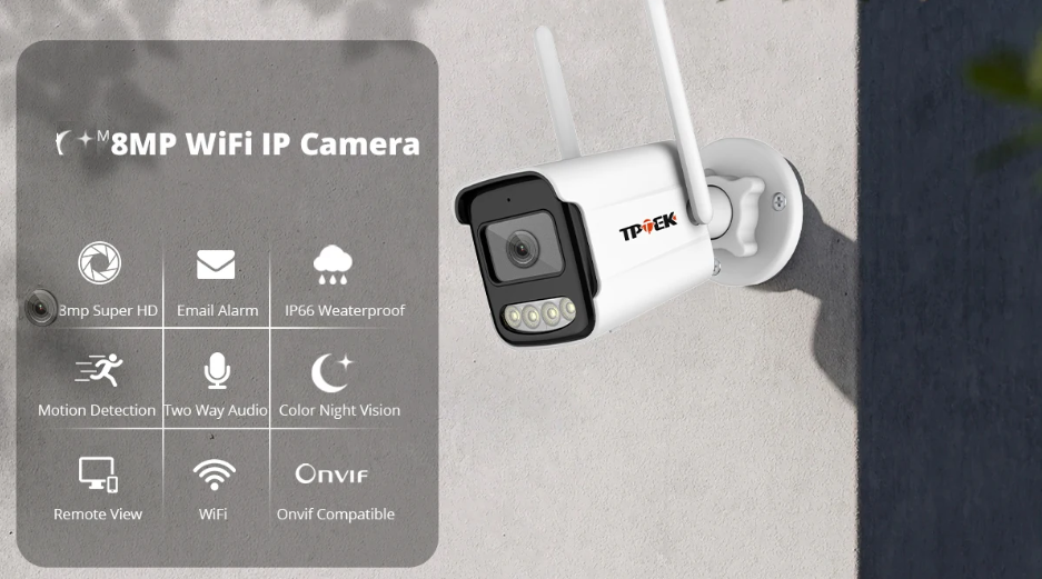 Venkovní IP wifi kamera 8MP 4K