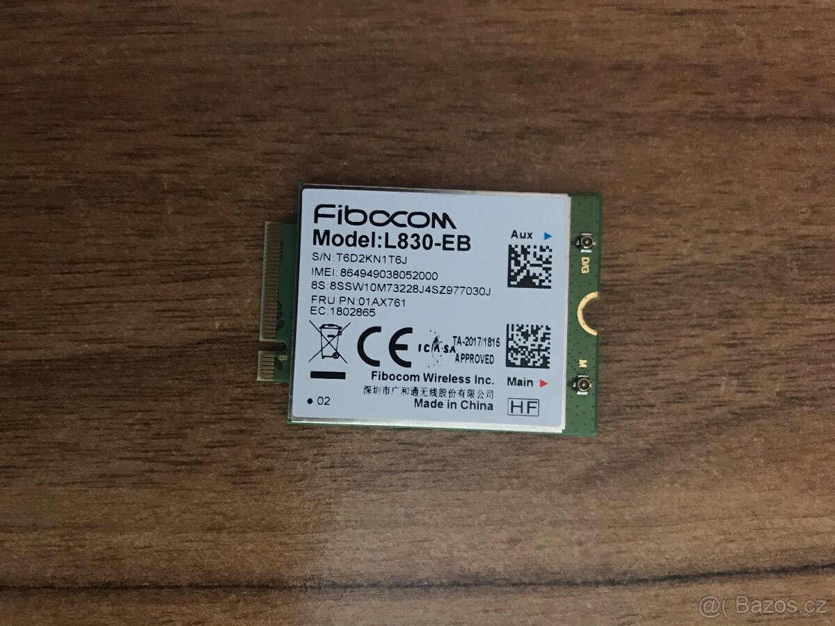 Lenovo 4G modem, Fibocom L830-EB
