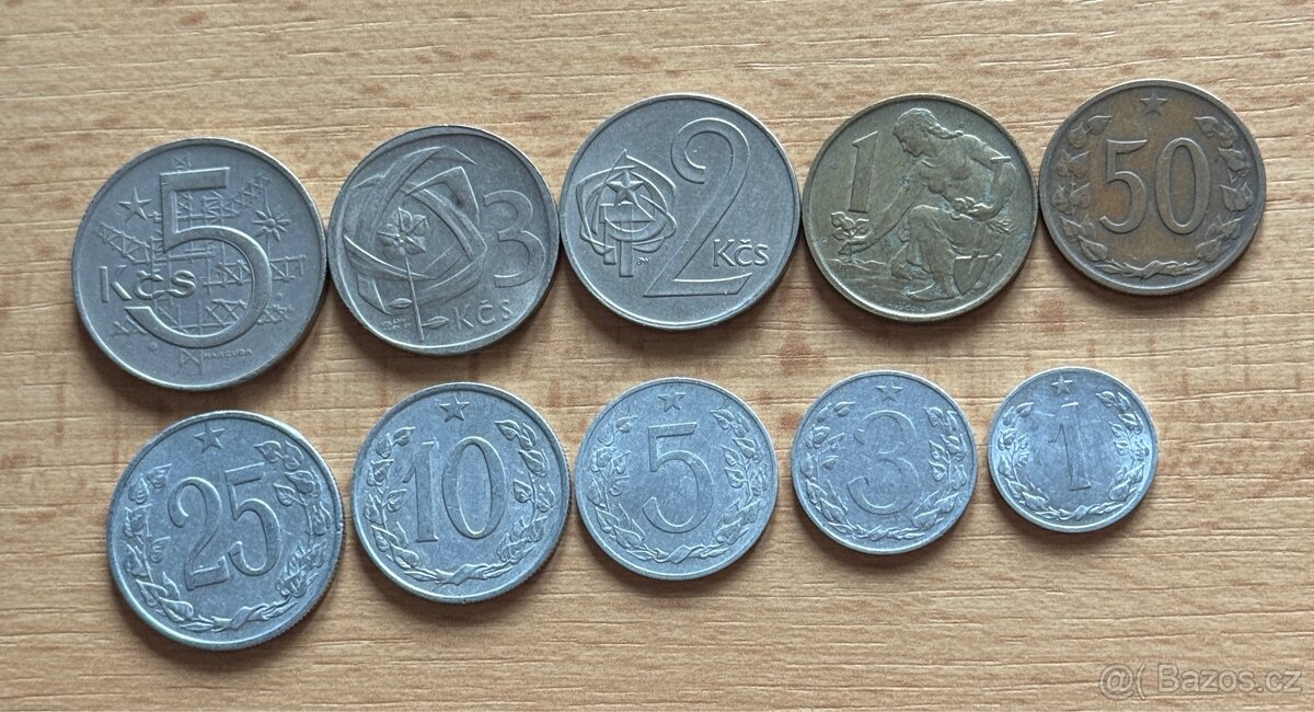 Retro sada Československých mincí