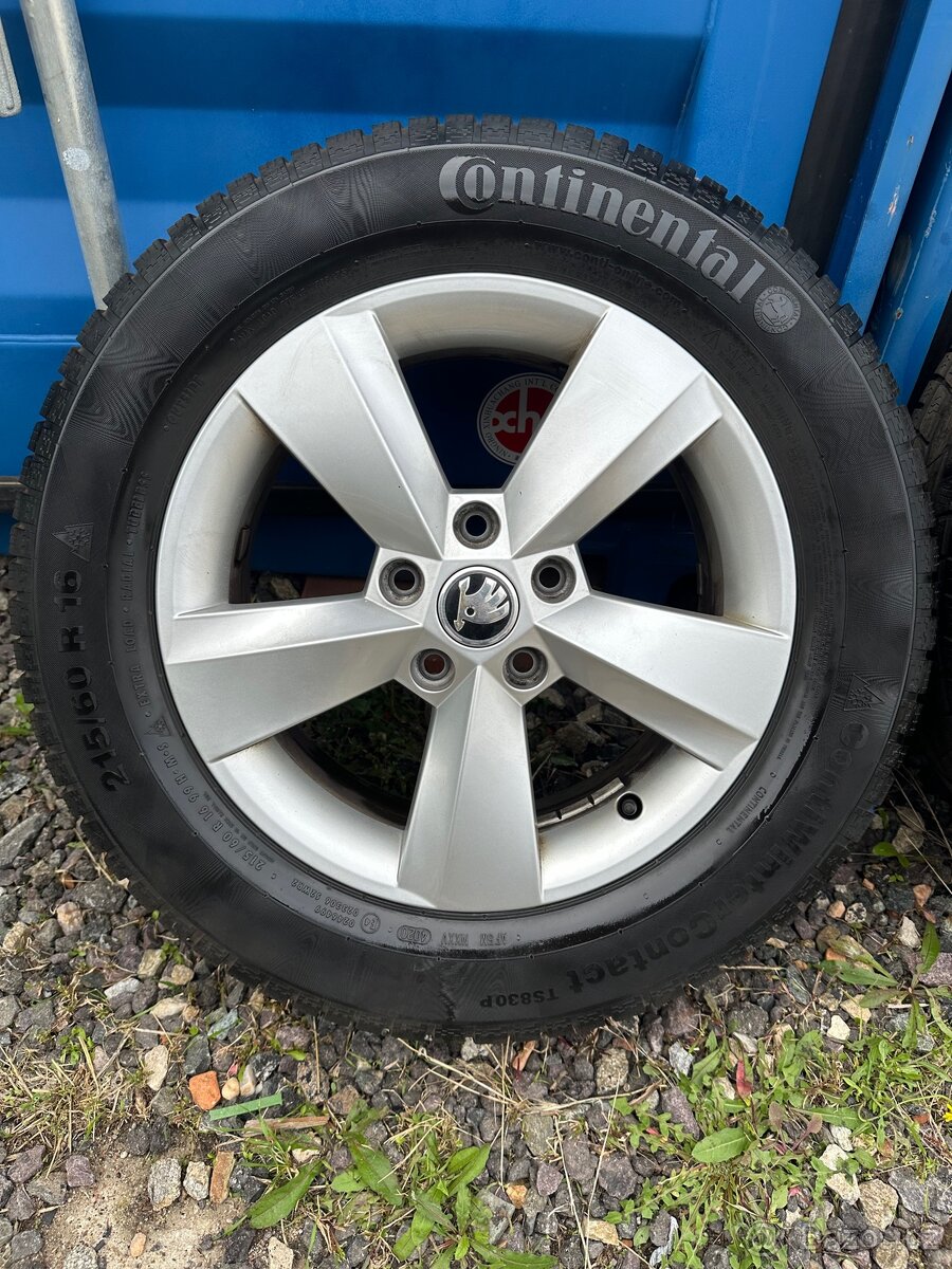 Originální alu kola Škoda Karoq + zimní pneu