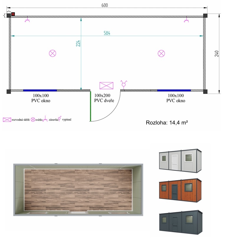 -SNÍŽENÁ CENA- Obytný kontejner , kancelář , sklad