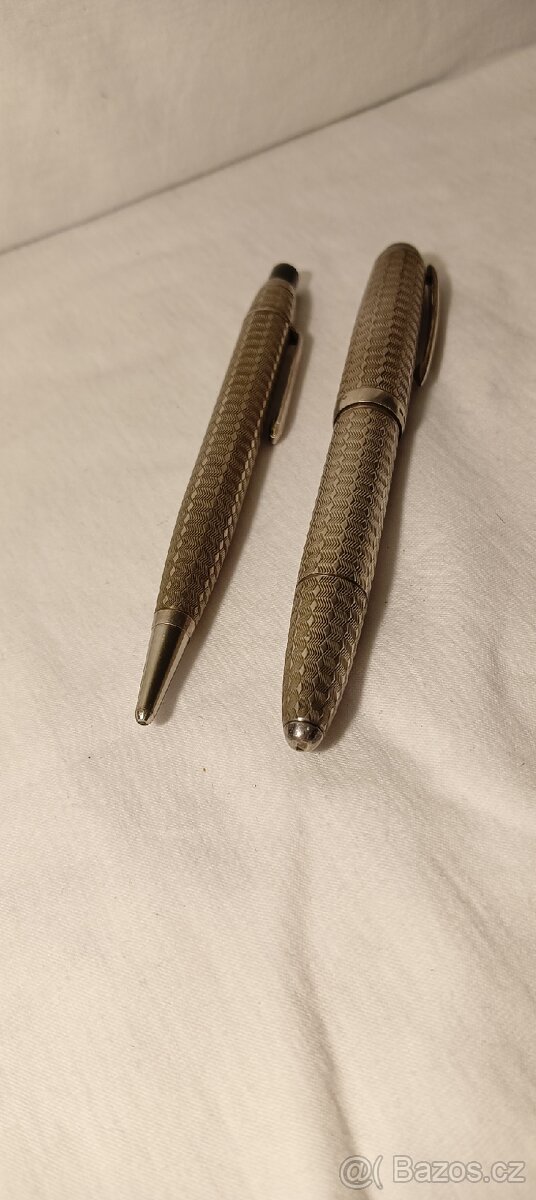 BARCLAY 1304 STŘÍBRNÉ PLNÍCÍ PERO + STŘÍBRNÁ TUŽKA