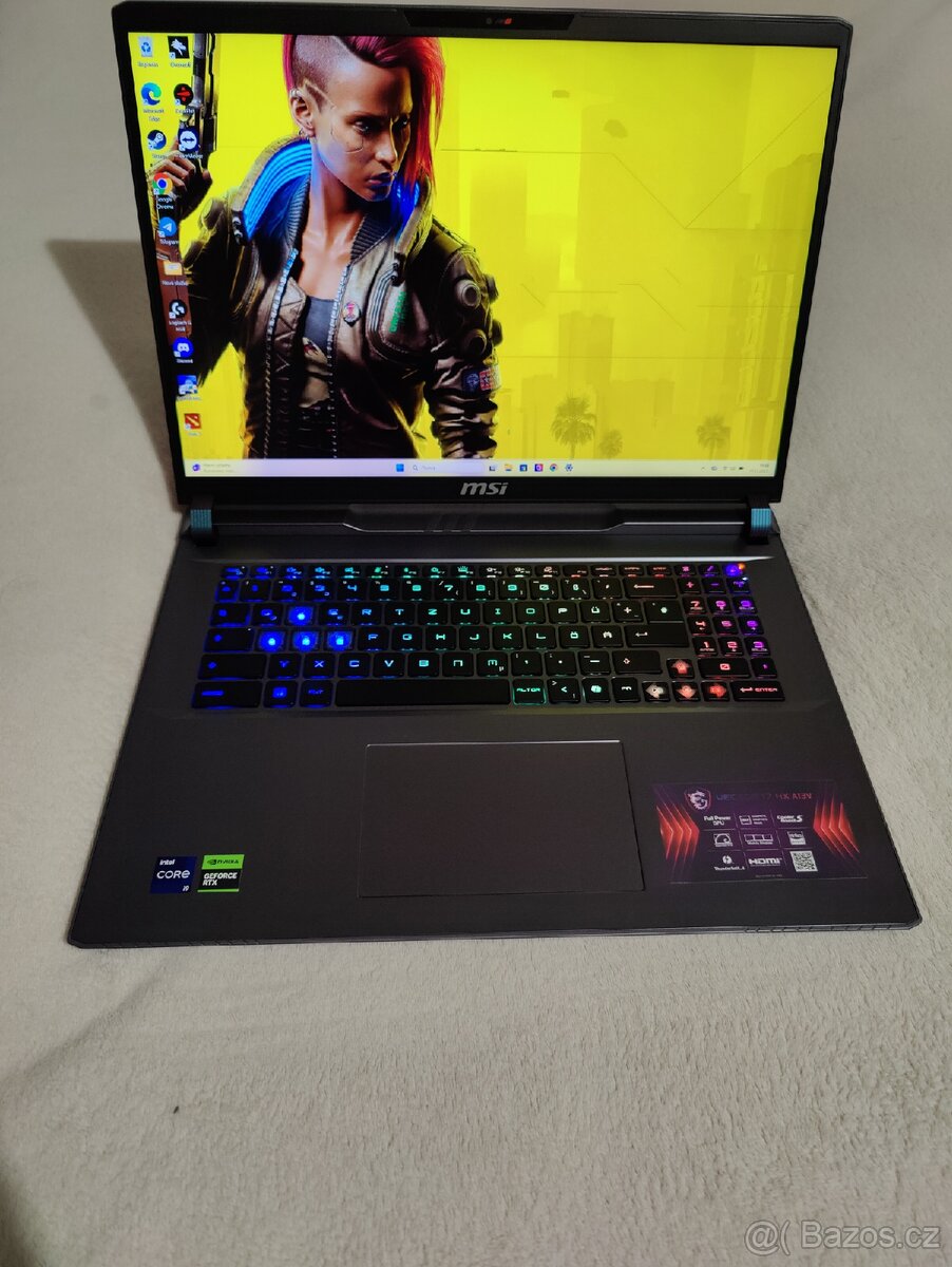 Herní notebook 17" i9 13980HX, RTX 4080 12GB 175W,