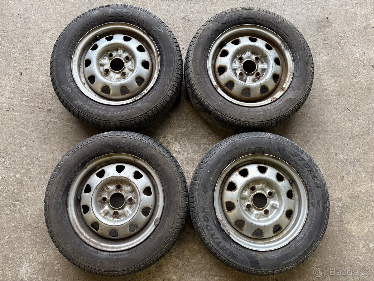 165/70 R13 Sada plechových disků Škoda Felicia