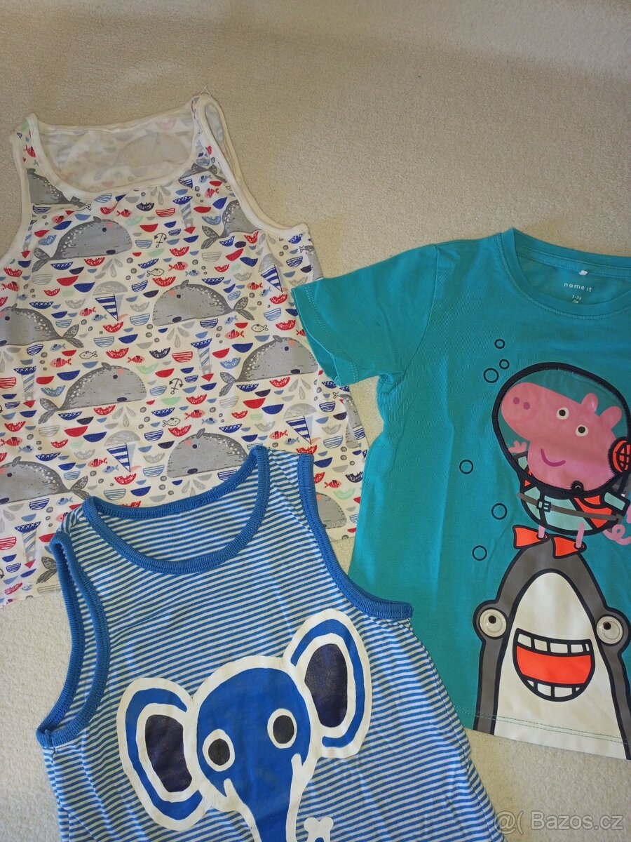 Letní set 98-104 ( trička, kraťasy, tílka, pyžama)