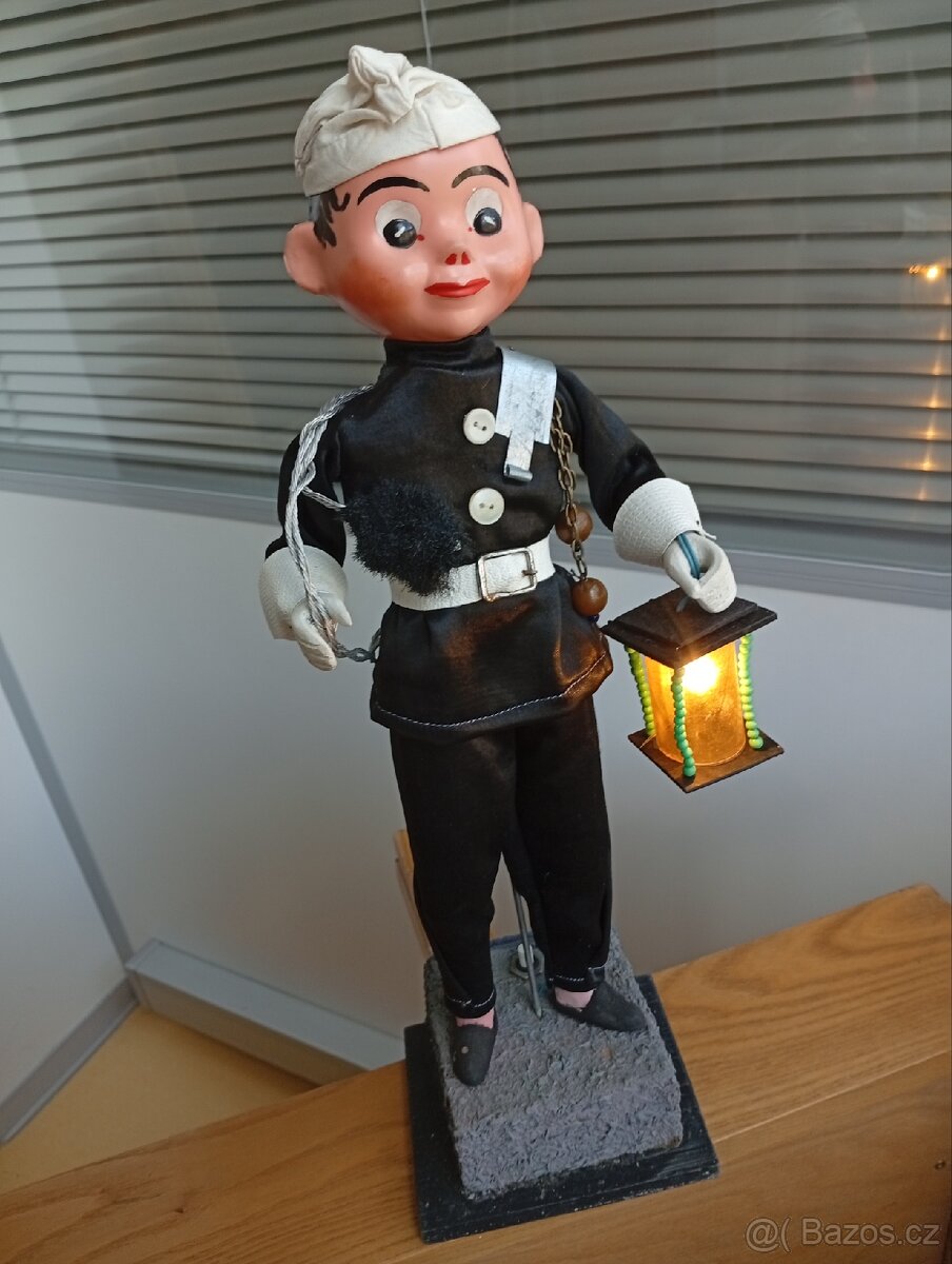 retro kominik se svitici lucernou v 45cm