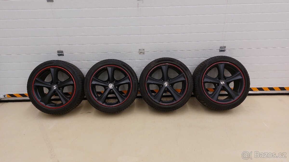 Alu kola 5x112 r17.Černe Eta Beta vw škoda audi Seat