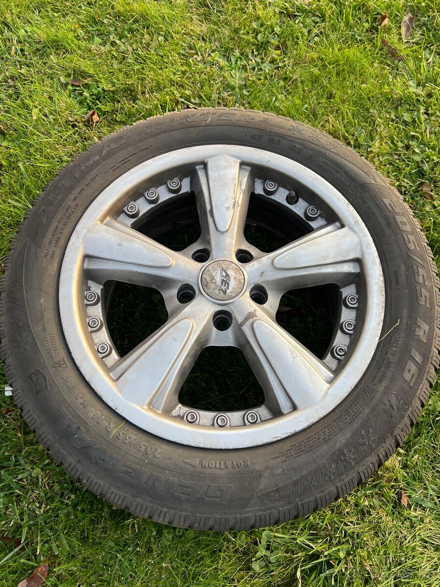 ALU disky R16 - 7Jx16H2 + zimní pneu 205/55 R16
