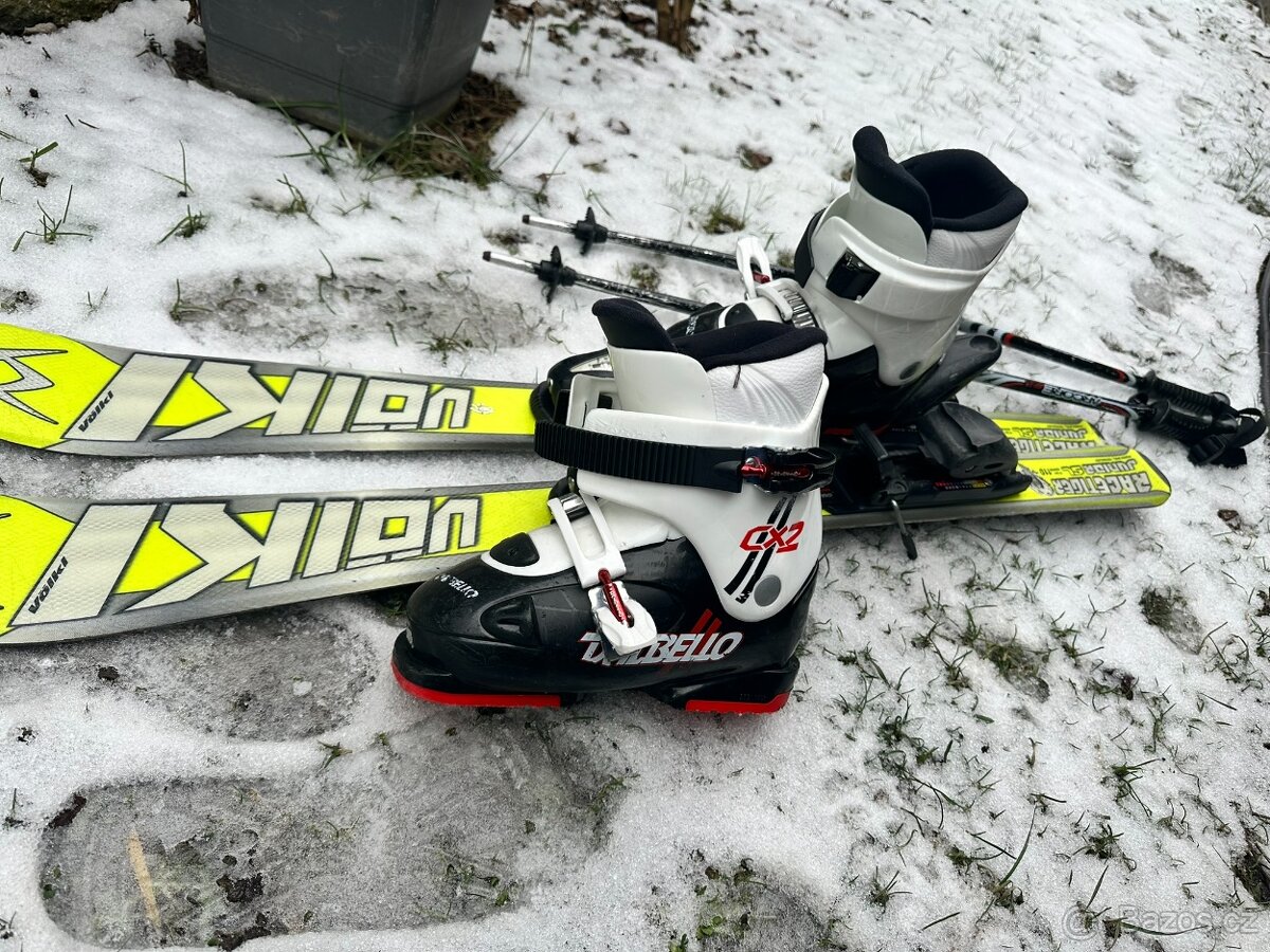 Dětský set lyže + vázání + hole