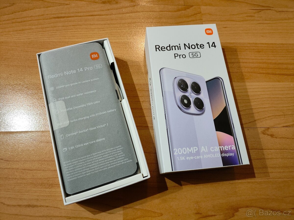 Xiaomi Redmi Note 14 Pro 5G 256GB černý - nový
