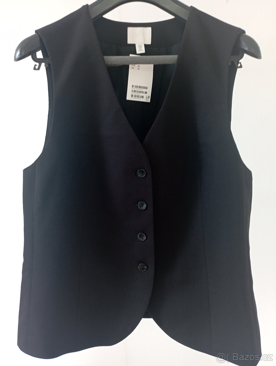 DÁMSKÁ ČERNÁ VESTIČKA H&M vel.42