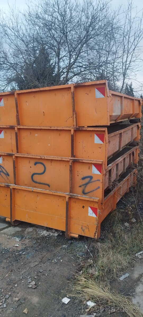 Lanový kontejner 3 m3 - klasický - 4 kusy