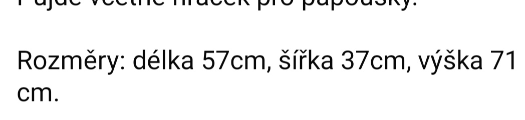 Klec pro papoušky