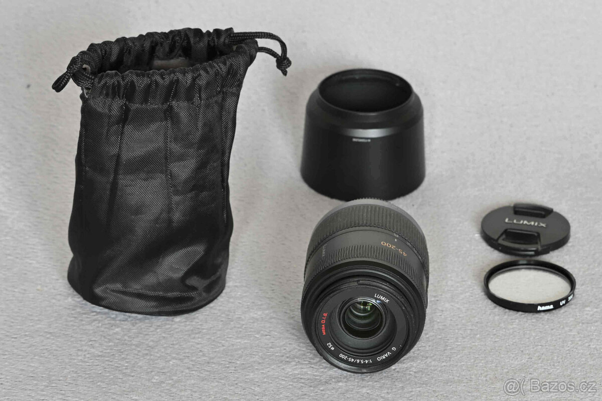 Prodám OBJEKTIV Panasonic Lumix G VARIO 1:4-5,6/45-200 MEGA